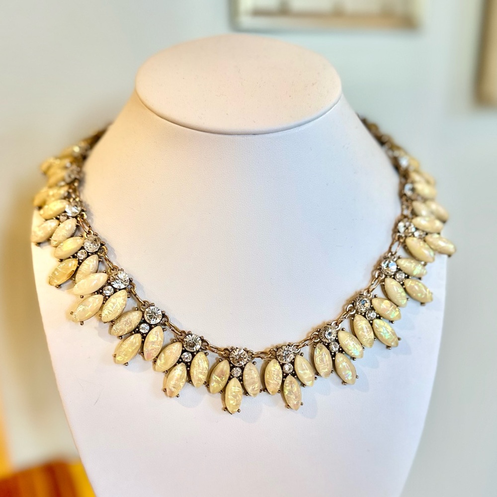 Fluorescent Opal Statement Jeweled Adjustable Nec… - image 4